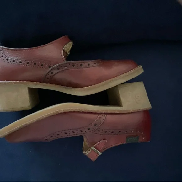 Bass vintage leather spectator style Mary Jane shoe - Picture 5 of 11